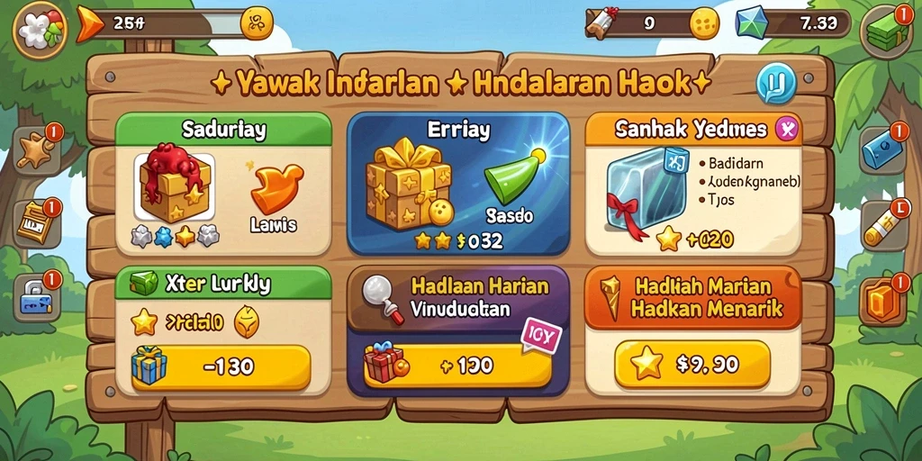 gatotkaca123 - Tangkapan layar menampilkan berbagai karakter unik yang tersedia.
